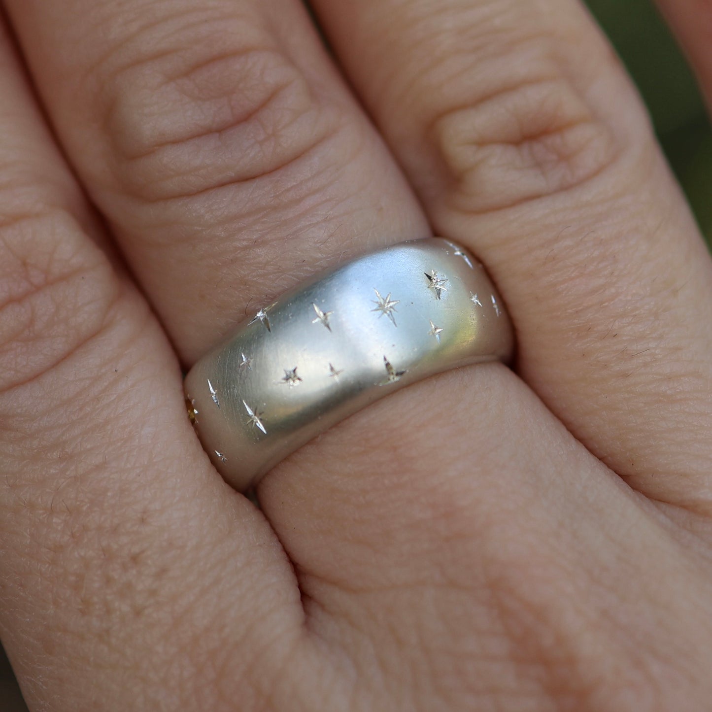 5: Galaxy Band with Mixed stones|Sterling Silver|9.5/S