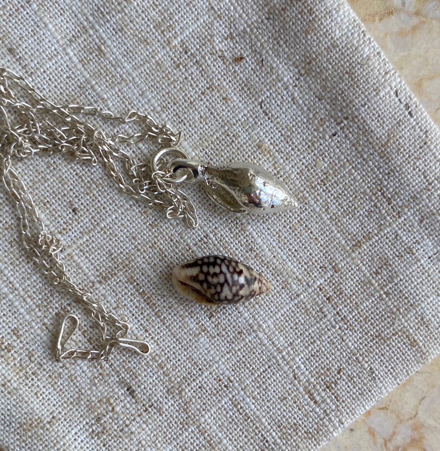 Spiral Shell Pendant Small - READY TO SHIP