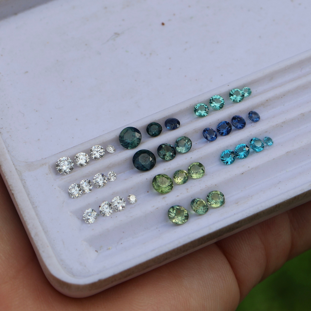 Reflections Band with Gemstones - MADE TO ORDER