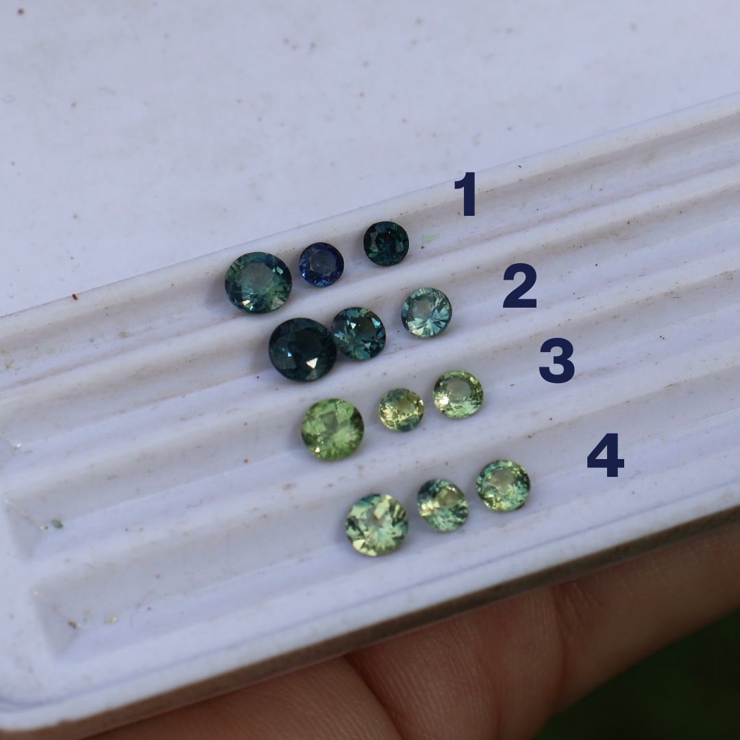 Reflections Band with Gemstones - MADE TO ORDER