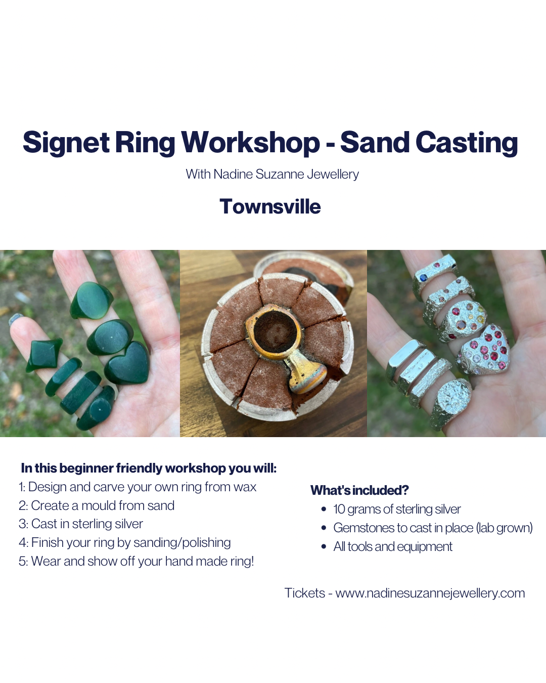 Signet Ring Workshop - Sand Casting