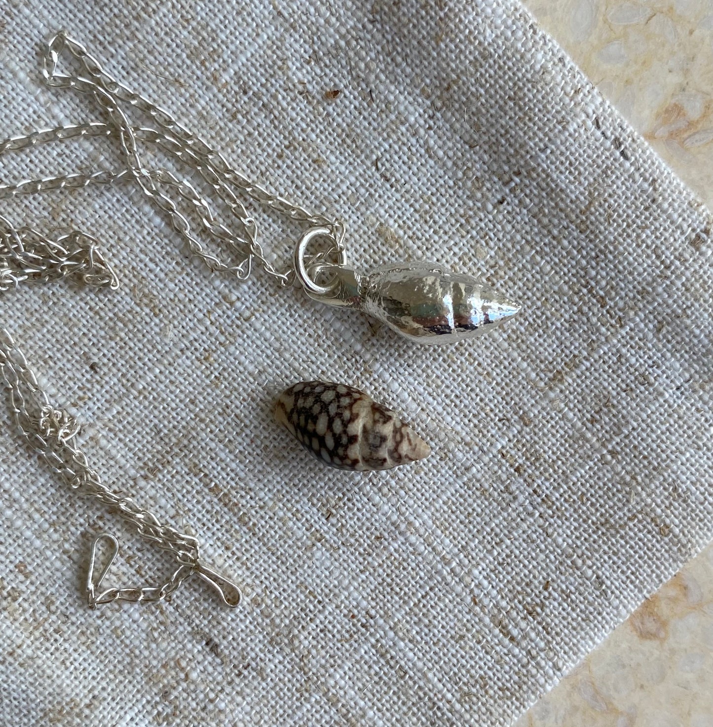 Spiral Shell Pendant Small - READY TO SHIP