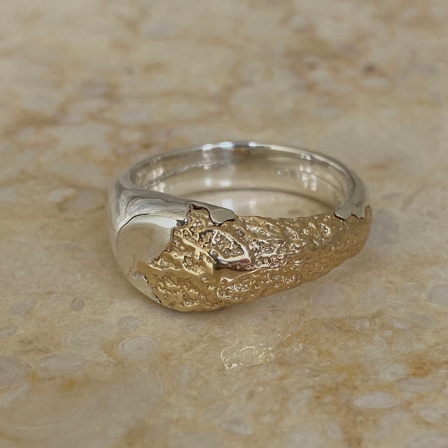 #1 Shoreline Signet Ring size 10.5 -  READY TO SHIP