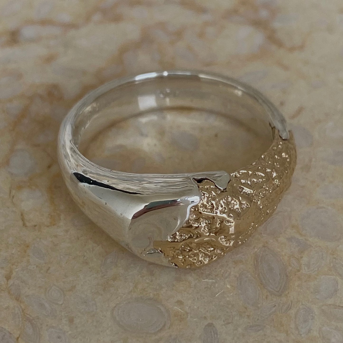 #1 Shoreline Signet Ring size 10.5 -  READY TO SHIP