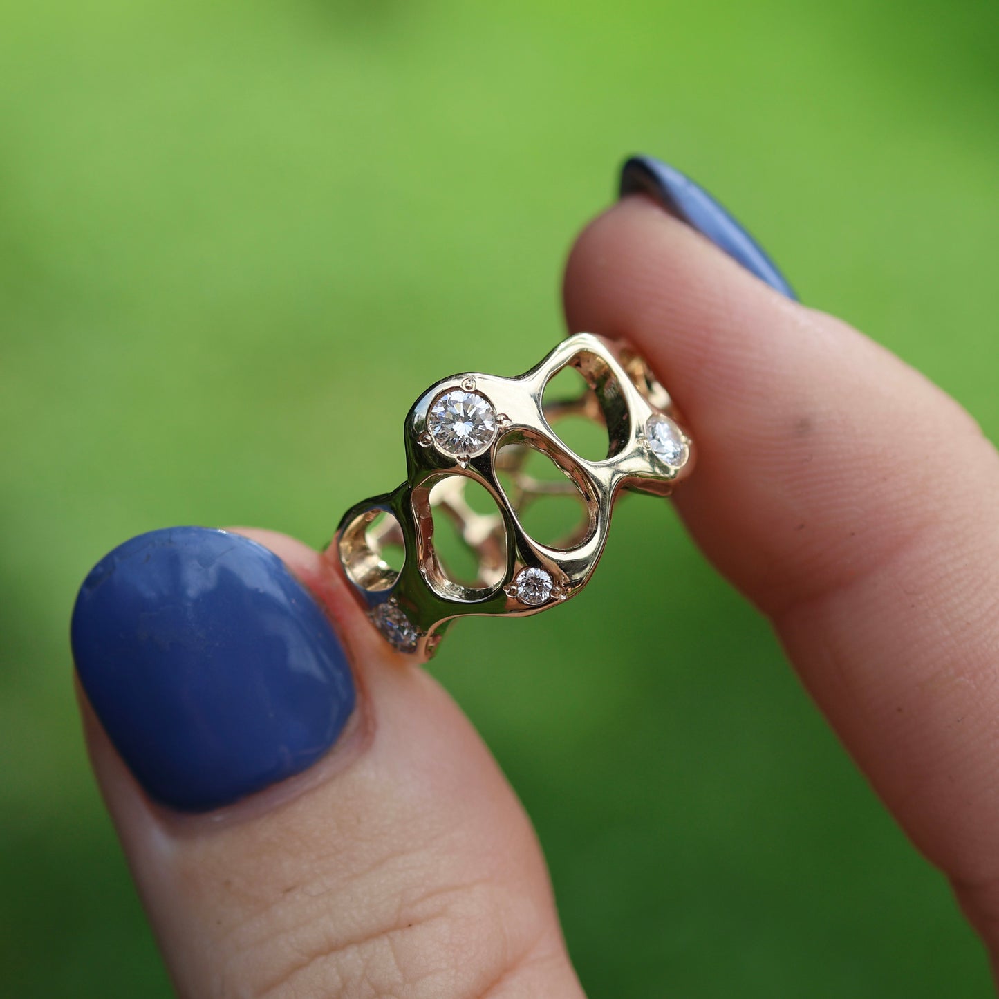 Reflections Band with Gemstones - MADE TO ORDER