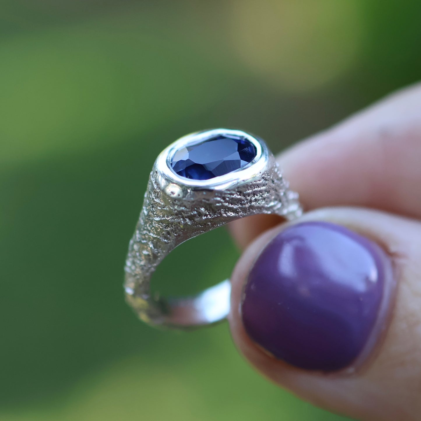 Blue Lagoon Pinky Ring - 5