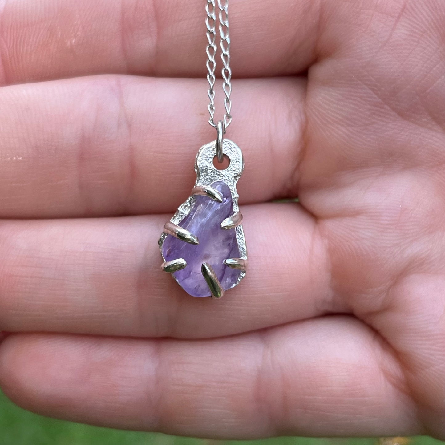 Rough Amethyst Pendant