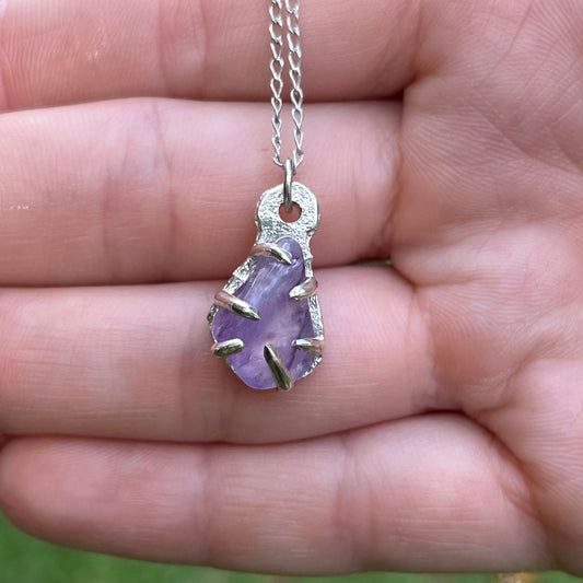 Rough Amethyst Pendant