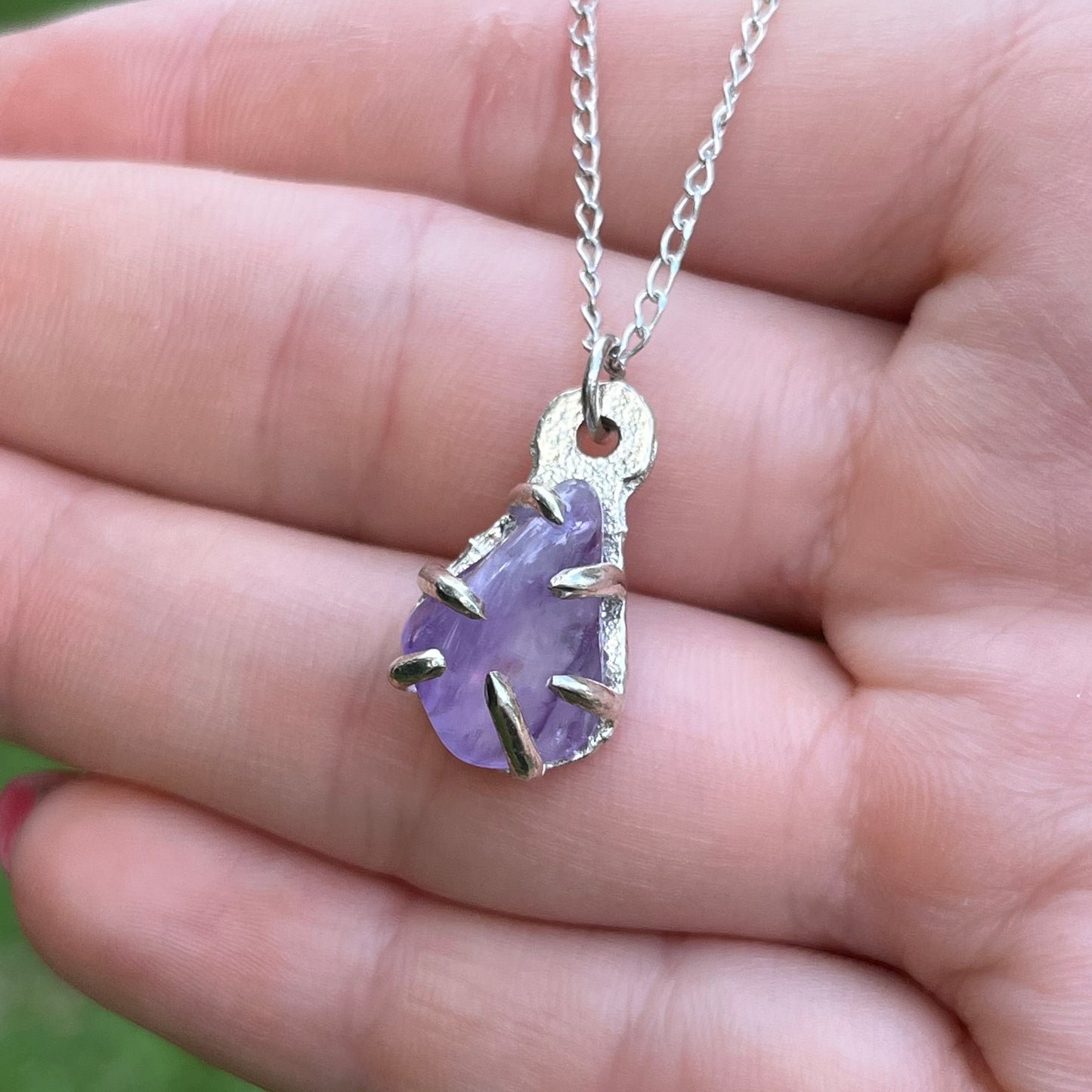 Rough Amethyst Pendant