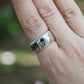 2: Sand Band with Sapphire|Sterling Silver|10/T