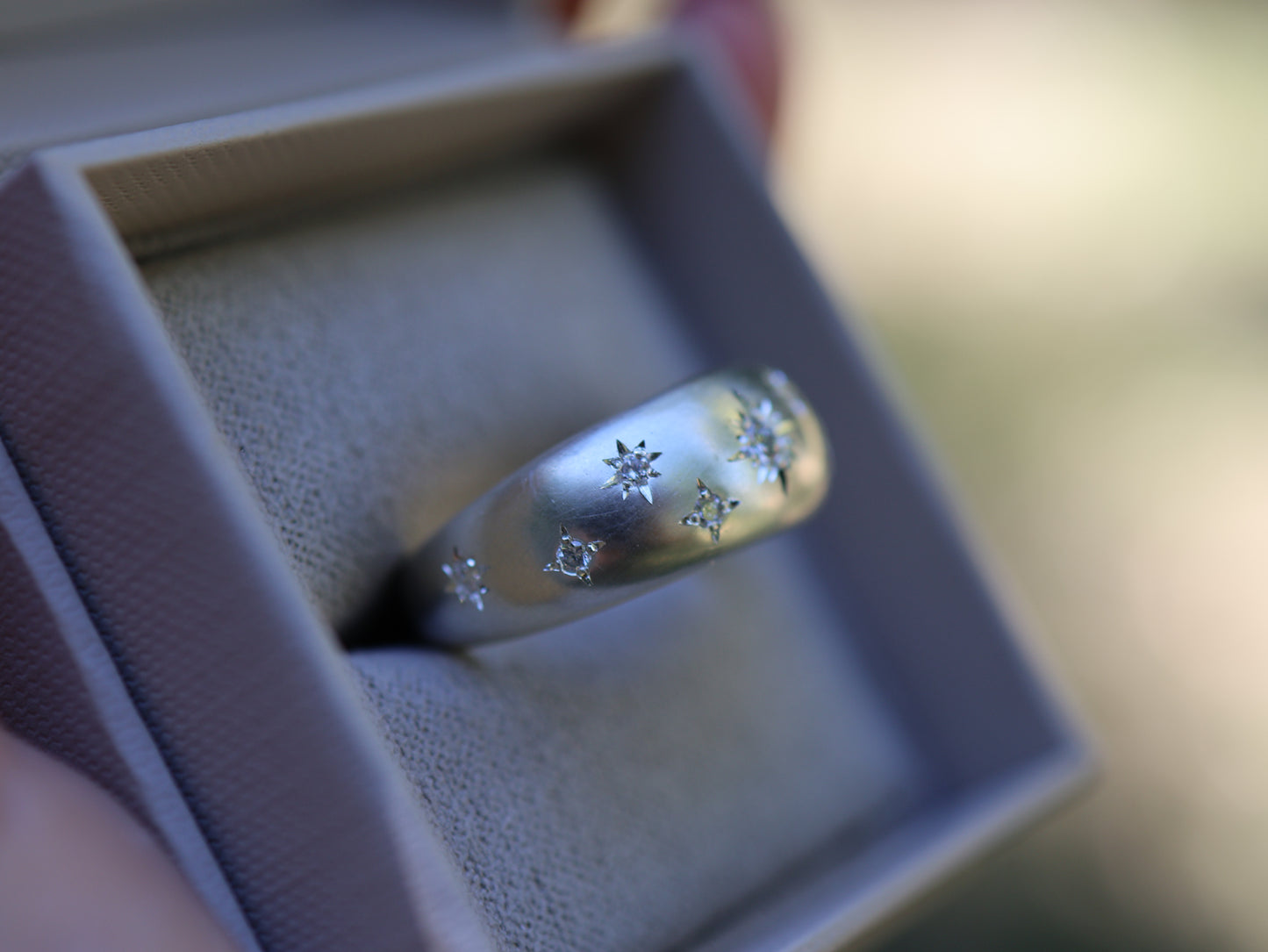 Night Sky - Dome shaped ring