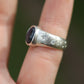 Galaxy Band Ring With Star Sapphire | 5