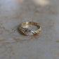 6: Castle Signet with Lab Diamond|9ct gold| 7/N
