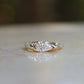 6: Castle Signet with Lab Diamond|9ct gold| 7/N
