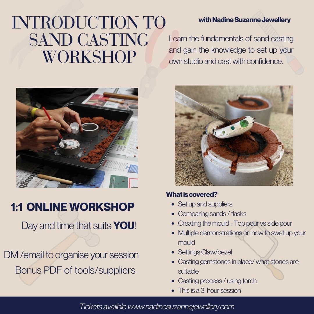 1:1 Introduction  To Sand Casting - ONLINE ZOOM workshop