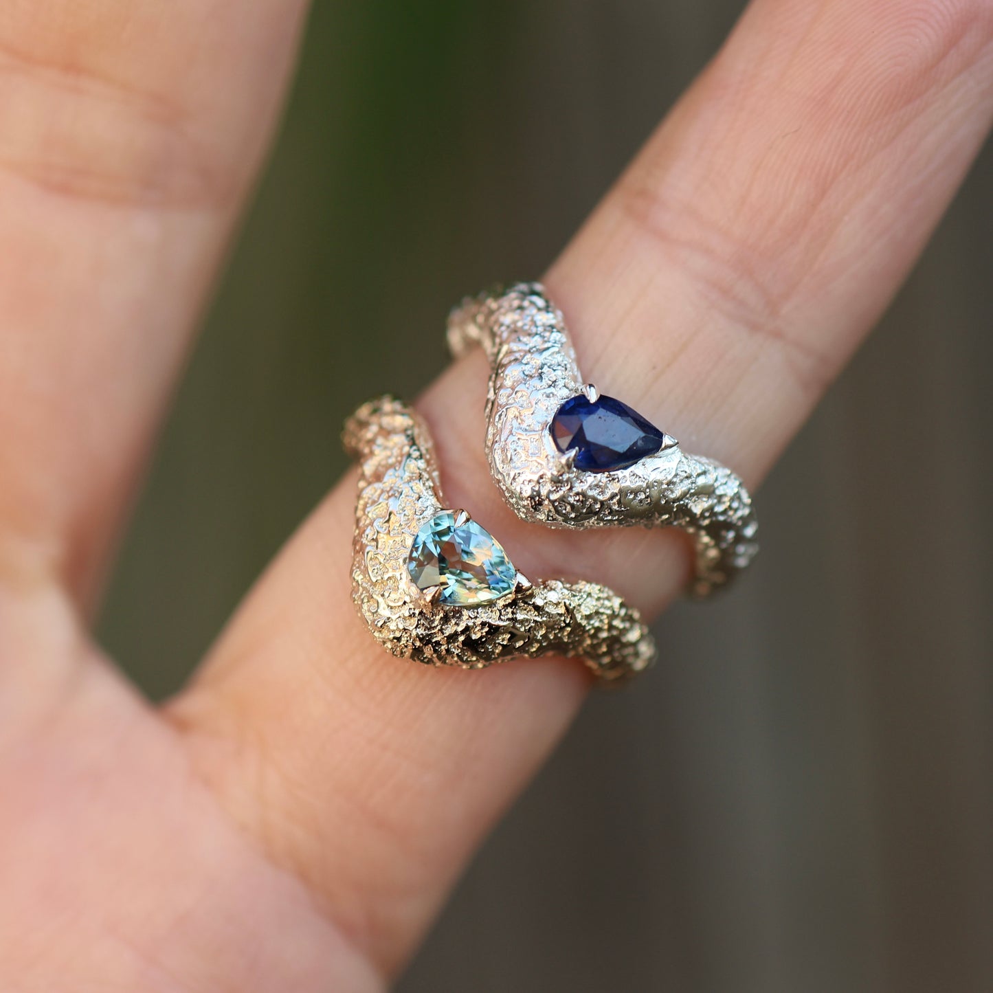 10: Wave Ring with Sapphire