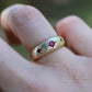 7: Astral Hoard Ring with Rubies|9ct gold| 7/N