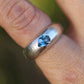 Tear Drop Sapphire Ring -  Lab Sapphire - 8.5