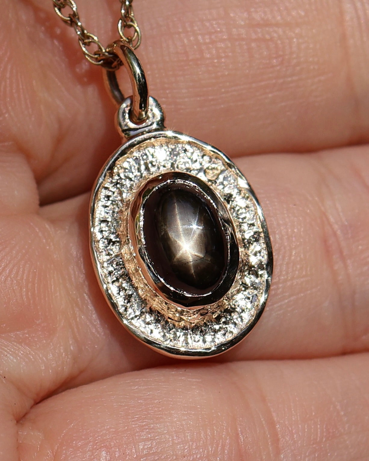 Astral Relic Pendant with Star Ruby or Sapphire