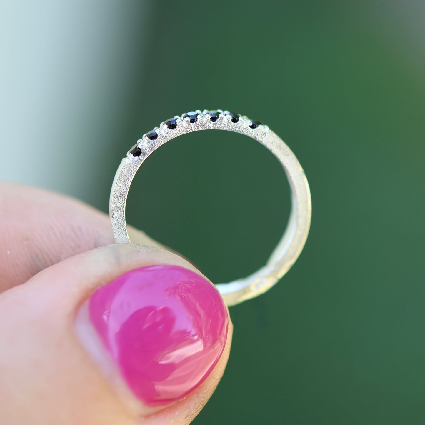 Stacking Ring - Castle Set Stones