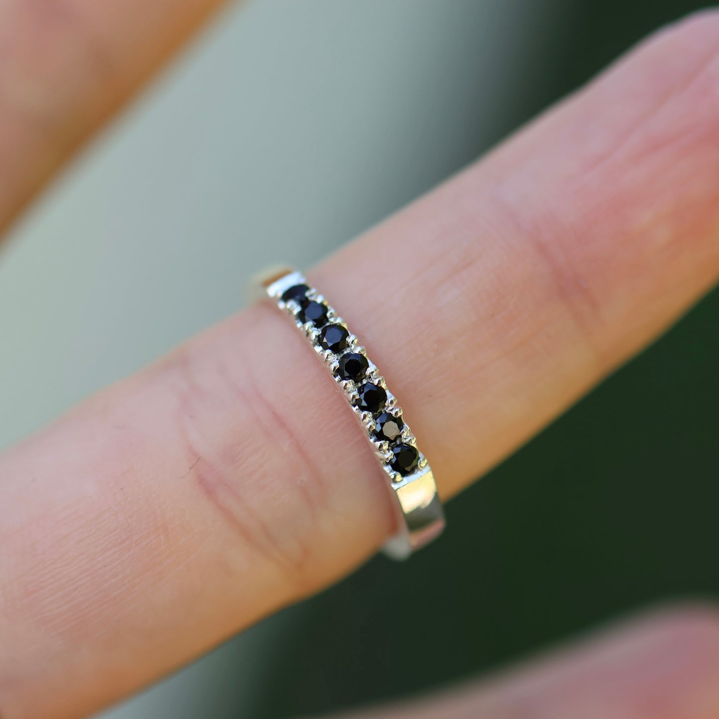 Stacking Ring - Castle Set Stones