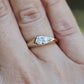 6: Castle Signet with Lab Diamond|9ct gold| 7/N