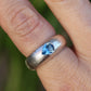 Tear Drop Sapphire Ring -  Lab Sapphire - 8.5