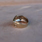 Dome Shape Ring | 9ct Yellow Gold | Lab Diamonds | 8.5