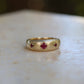 7: Astral Hoard Ring with Rubies|9ct gold| 7/N