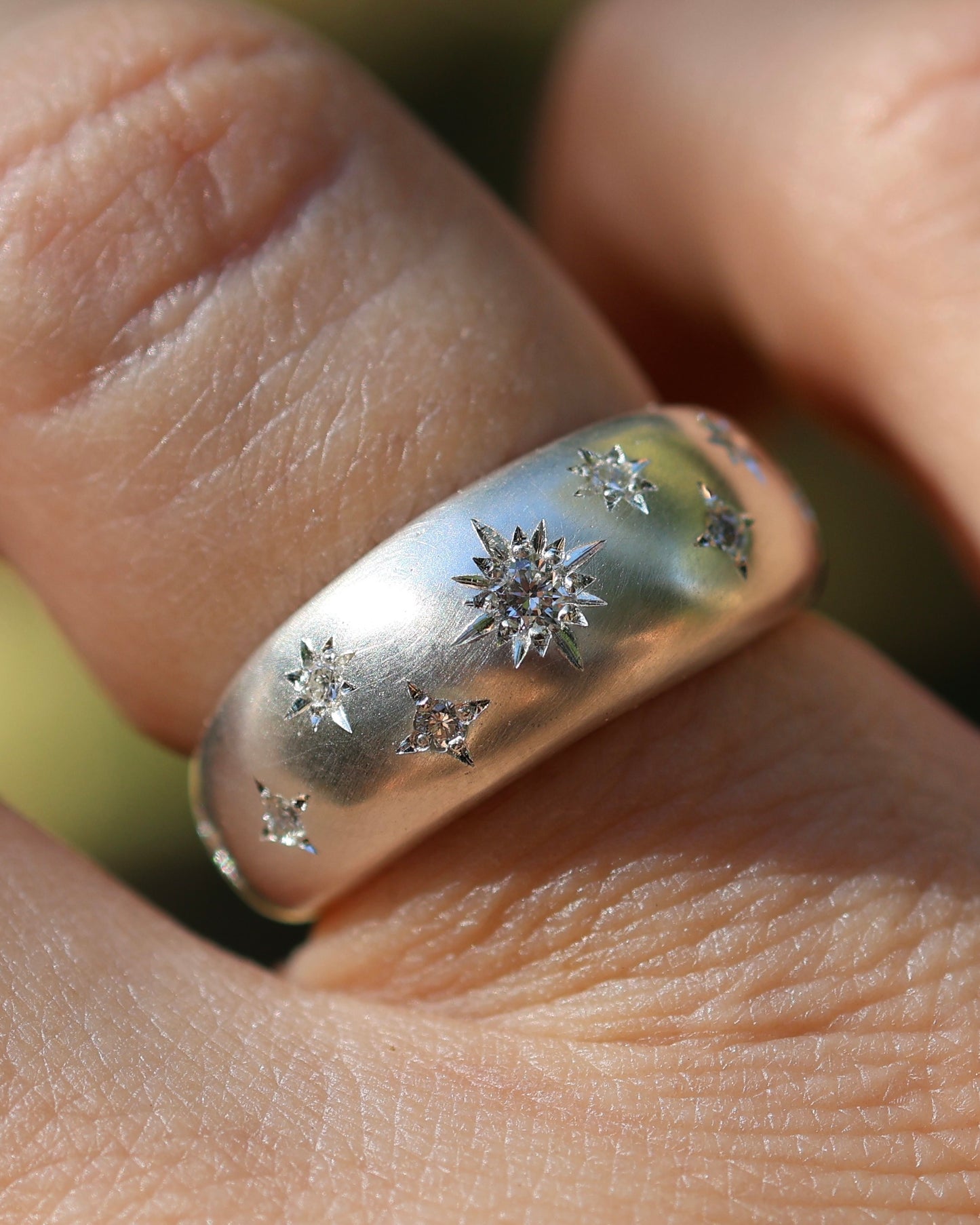 Night Sky - Dome shaped ring