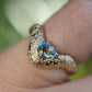 10: Wave Ring with Sapphire