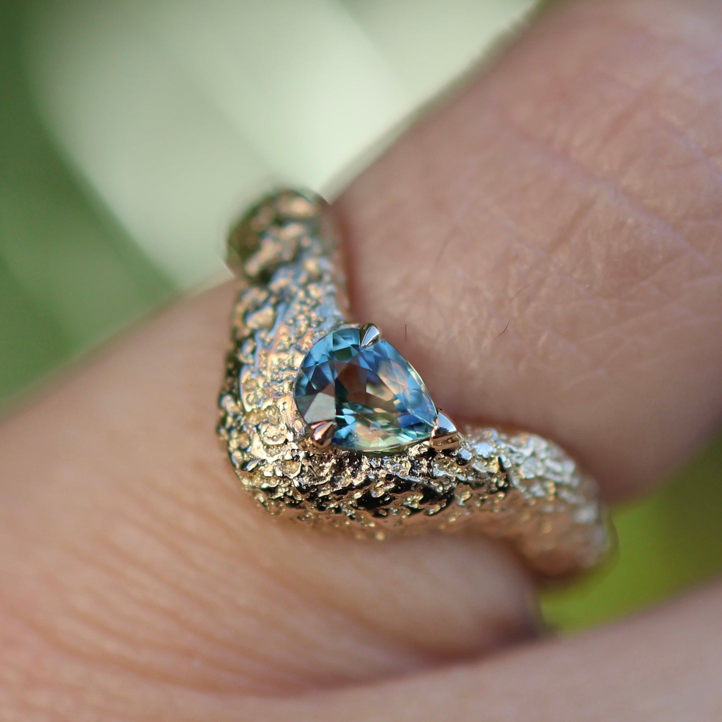 10: Wave Ring with Sapphire