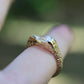 6: Castle Signet with Lab Diamond|9ct gold| 7/N