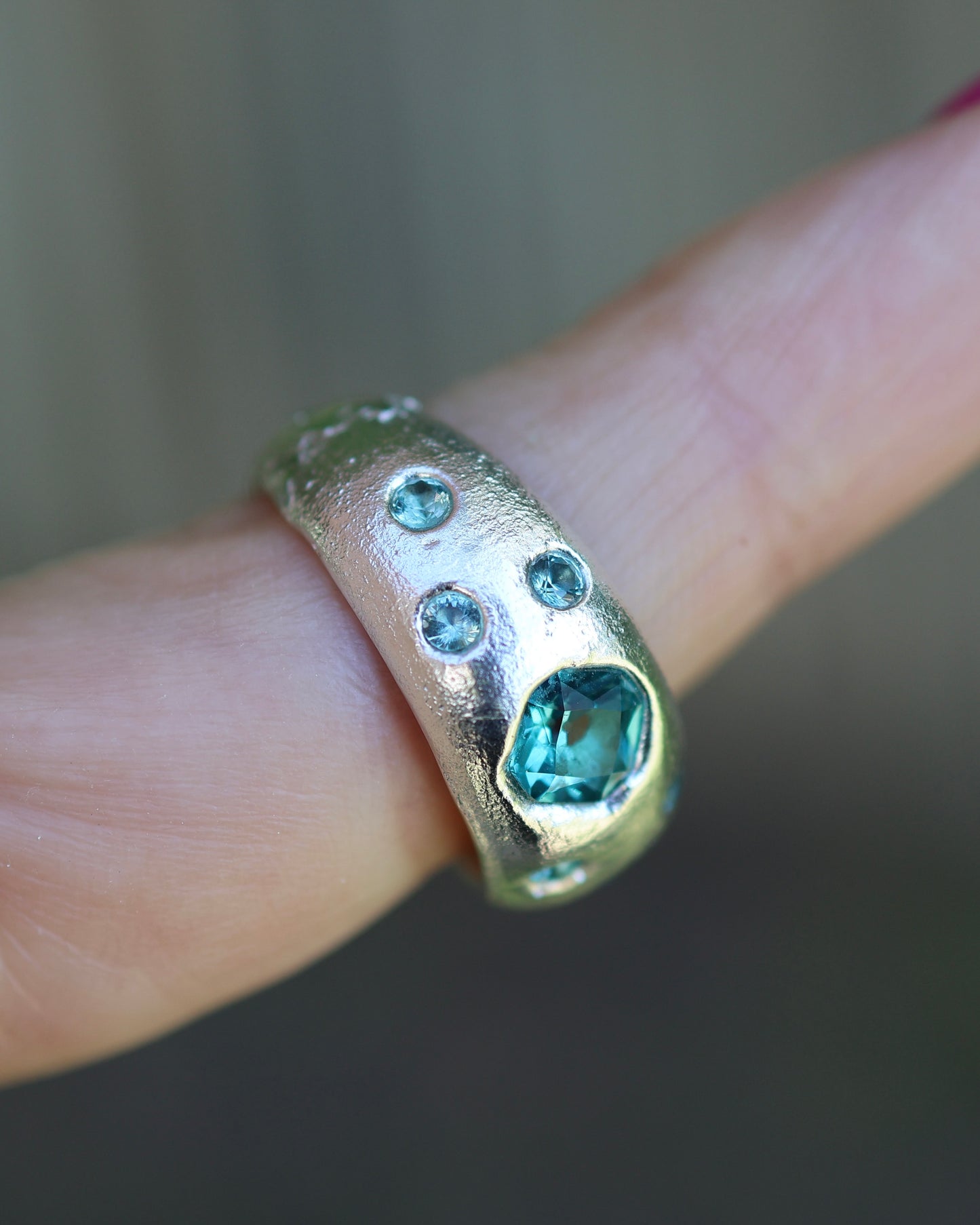 Tourmaline Ring -  Lab Tourmaline - 5.5