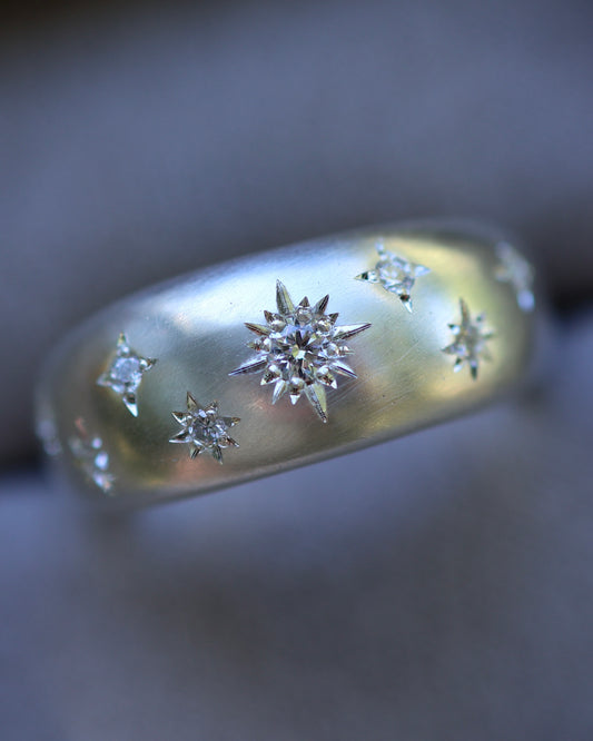 Night Sky - Dome shaped ring