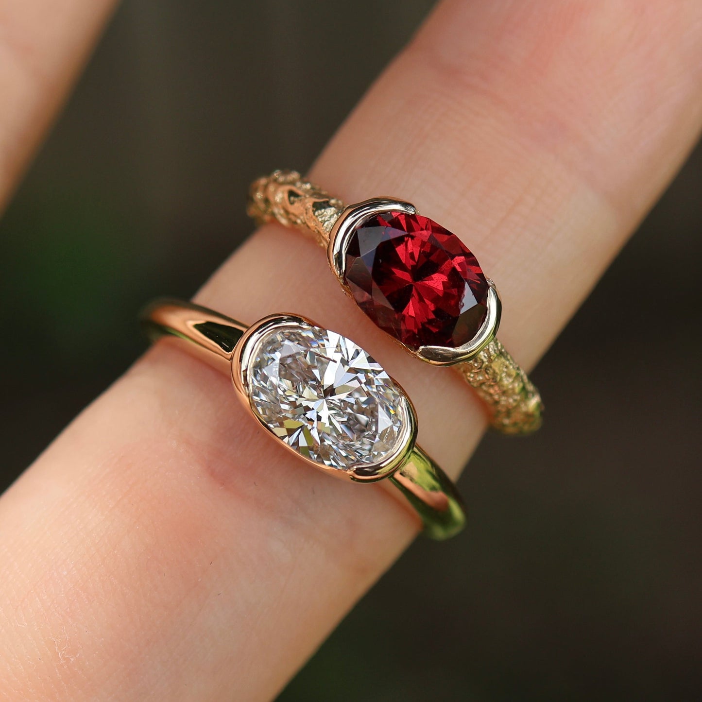 Castle Ring with Diamond