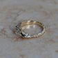 6: Castle Signet with Lab Diamond|9ct gold| 7/N