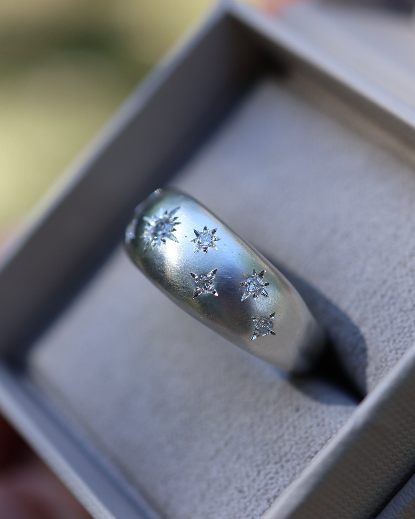 Night Sky - Dome shaped ring