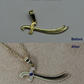 Sword Pendant|9ct gold|Chain