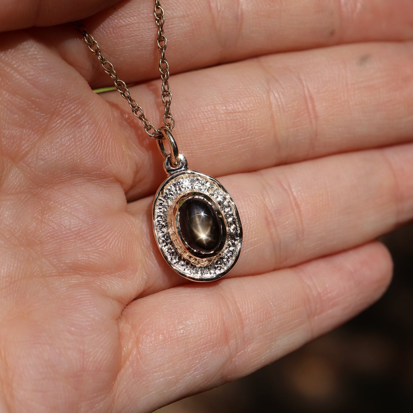 9: Astral Relic Pendant with Star Sapphire|9ct Yellow Gold