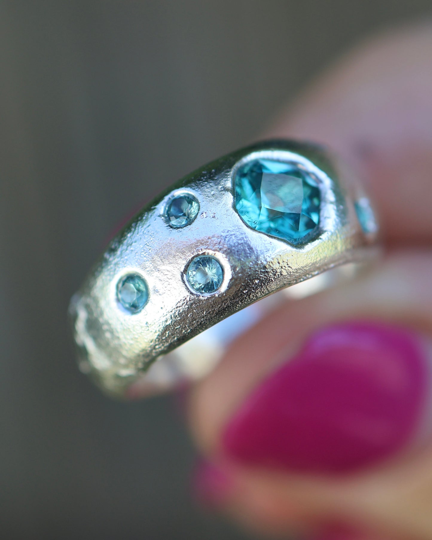 Tourmaline Ring -  Lab Tourmaline - 5.5
