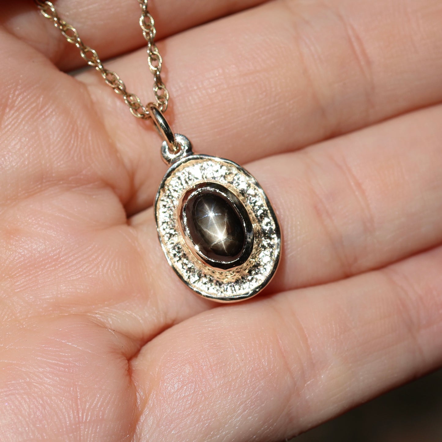 9: Astral Relic Pendant with Star Sapphire|9ct Yellow Gold