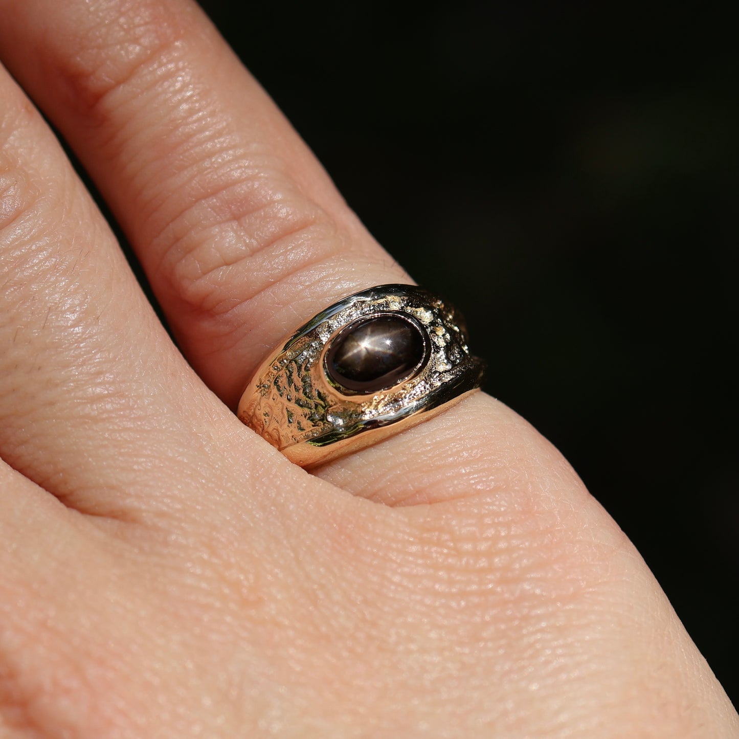Astral Relic Ring with Star /Ruby or Sapphire