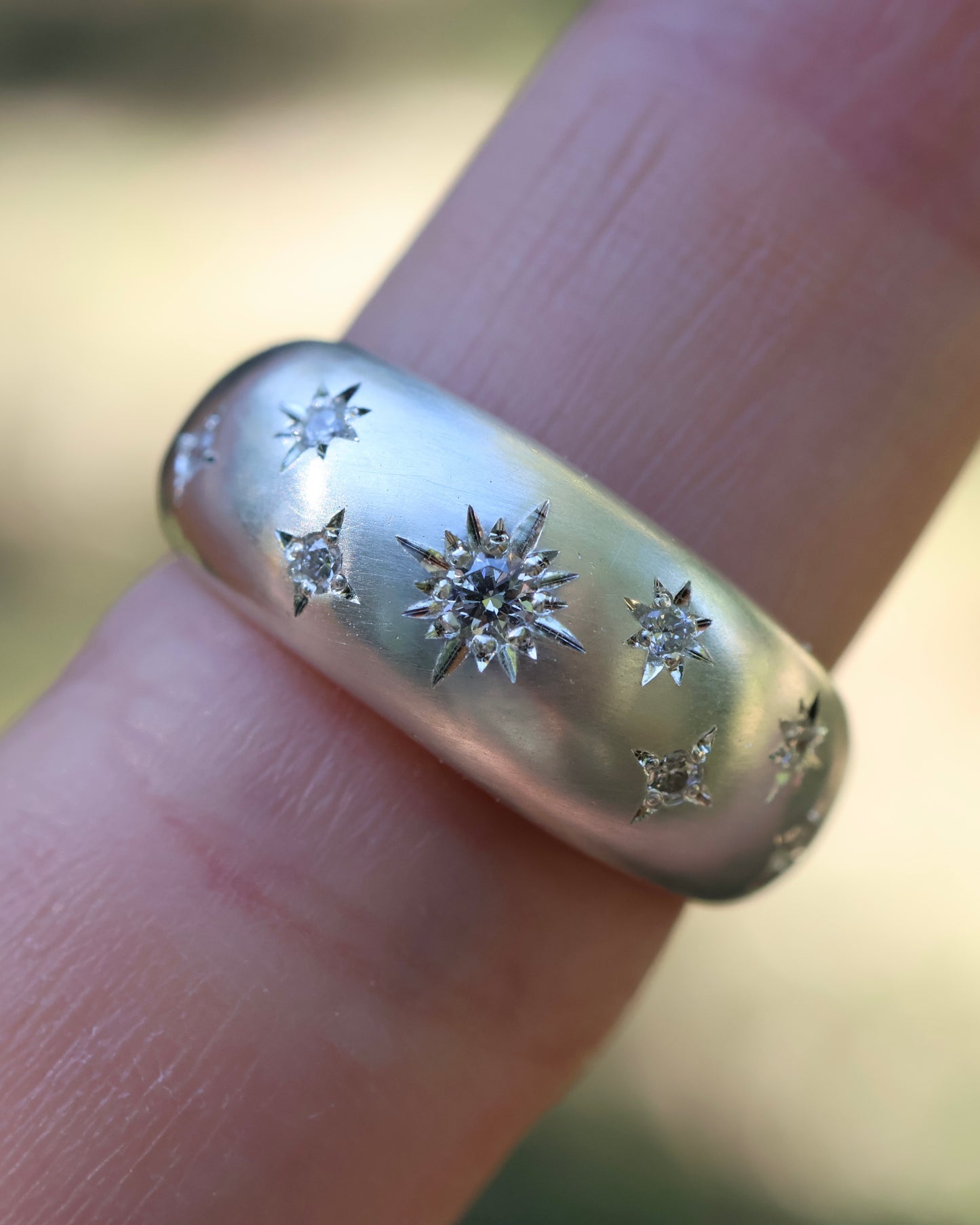Night Sky - Dome shaped ring