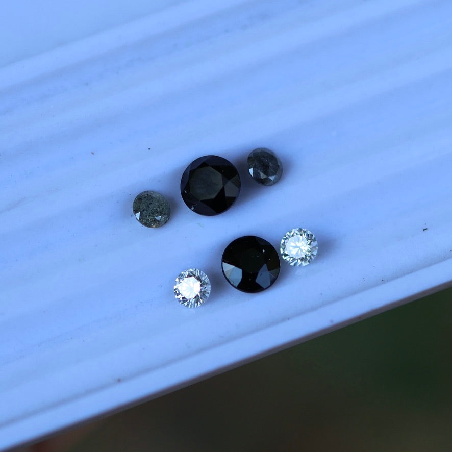 Astral Hoard Ring - Black Sapphire + Diamond -  MADE TO ORDER