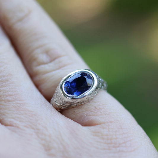 Blue Lagoon Pinky Ring - 5