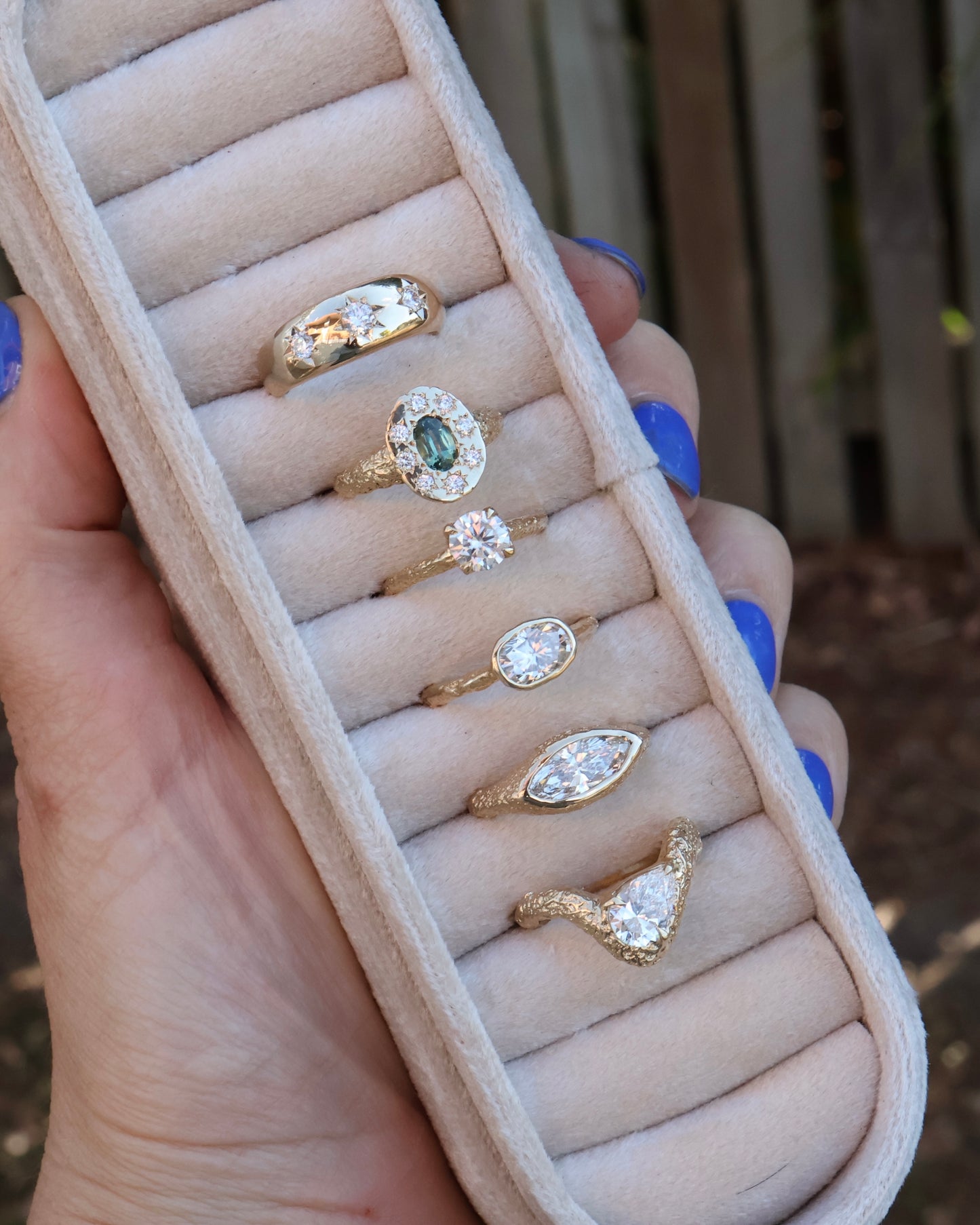 Astral Hoard Ring - 9ct gold with diamonds