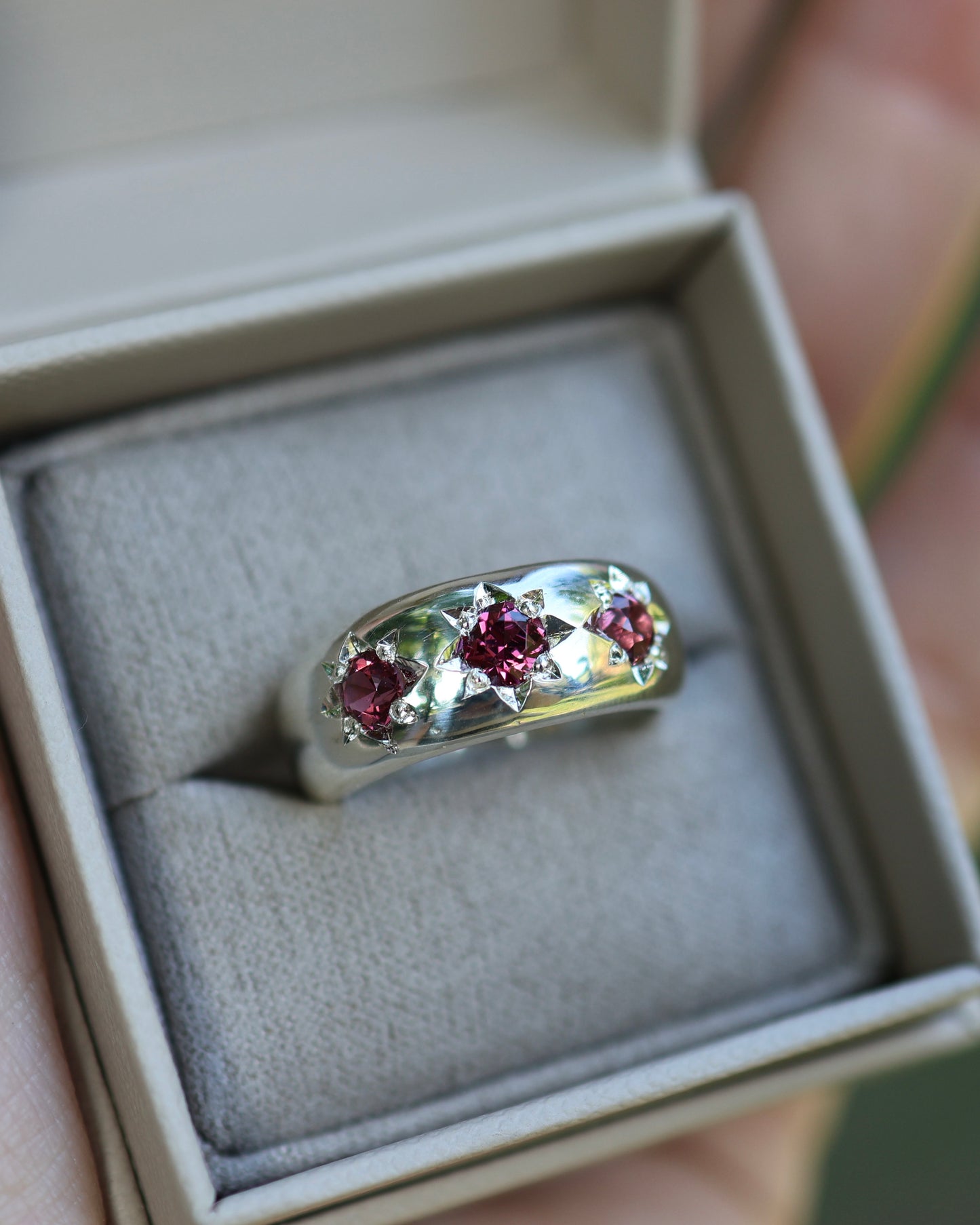 Astral Hoard Ring - Garnet - 7 - READY TO SHIP