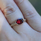 Castle Ring | GARNET & 9ct GOLD | 6.5