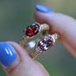 Castle Ring | GARNET & 9ct GOLD | 6.5